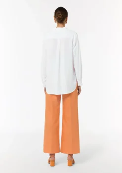 Tunikabluse aus Leinenmix