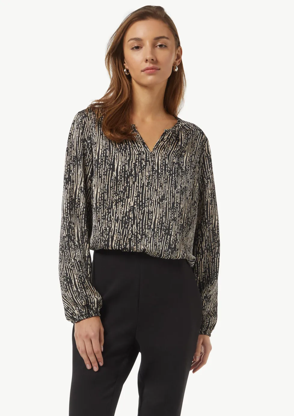 Tunikabluse mit All-over-Print