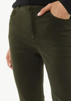 Twill-Hose mit Flared Leg