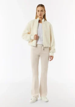 Twill-Hose mit Flared Leg