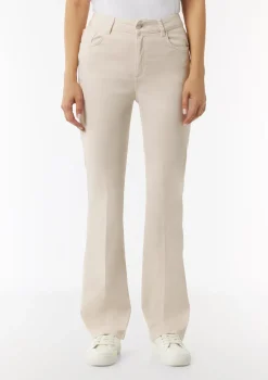 Twill-Hose mit Flared Leg