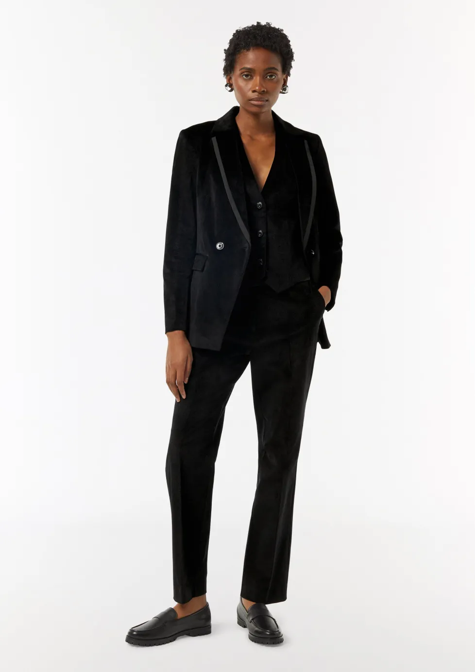 Velvet-Hose mit Hakenverschluss