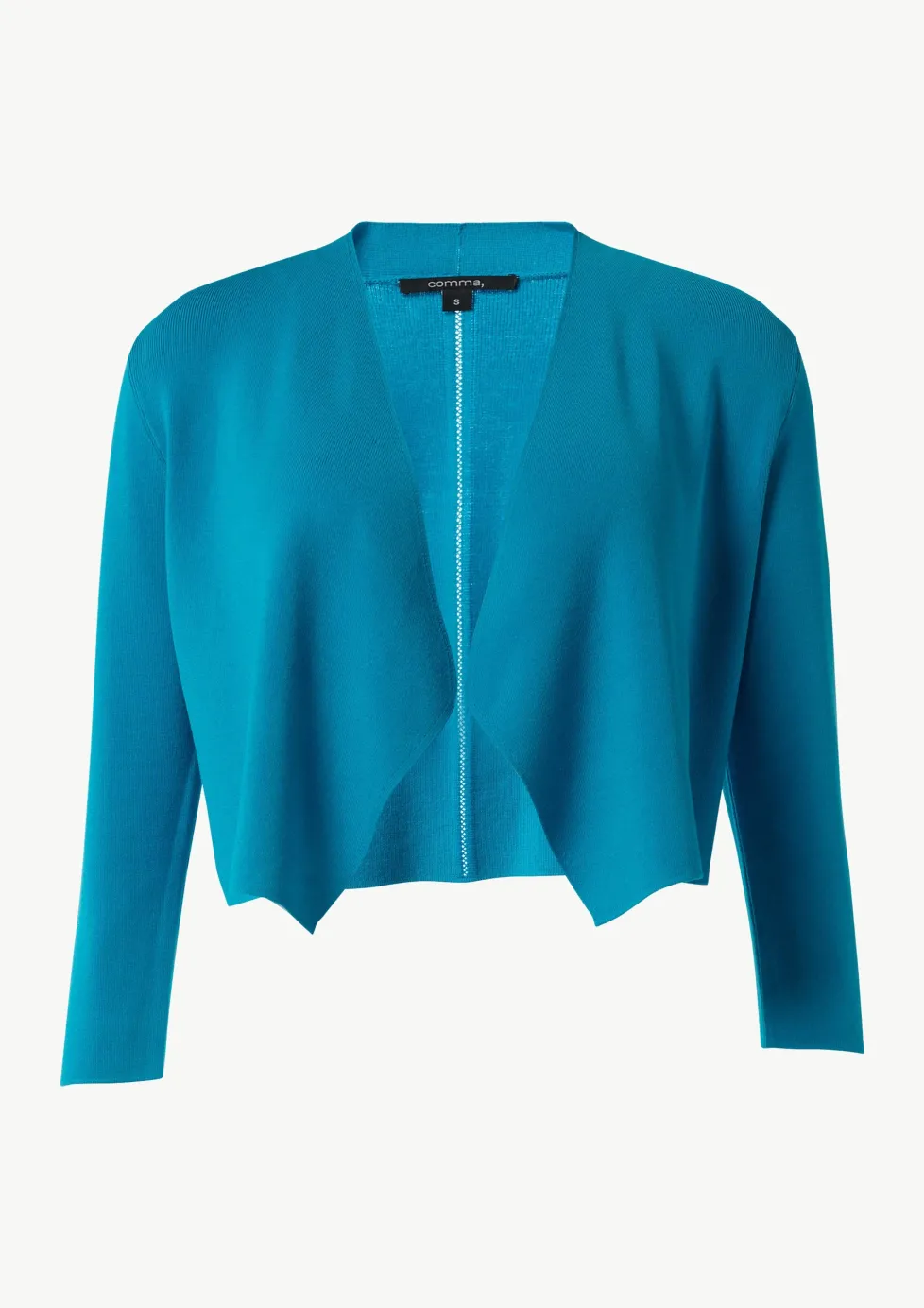 Verkürzte Strickjacke aus Viskosemix