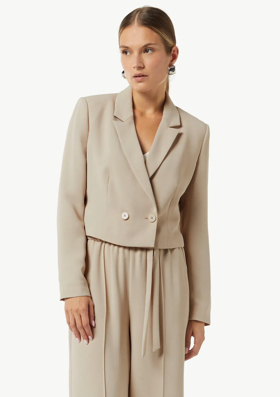 Verkürzter Blazer mit Reverskragen