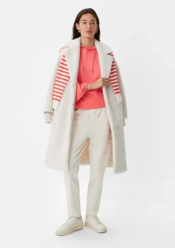 Verkürztes Sweatshirt mit Kapuze