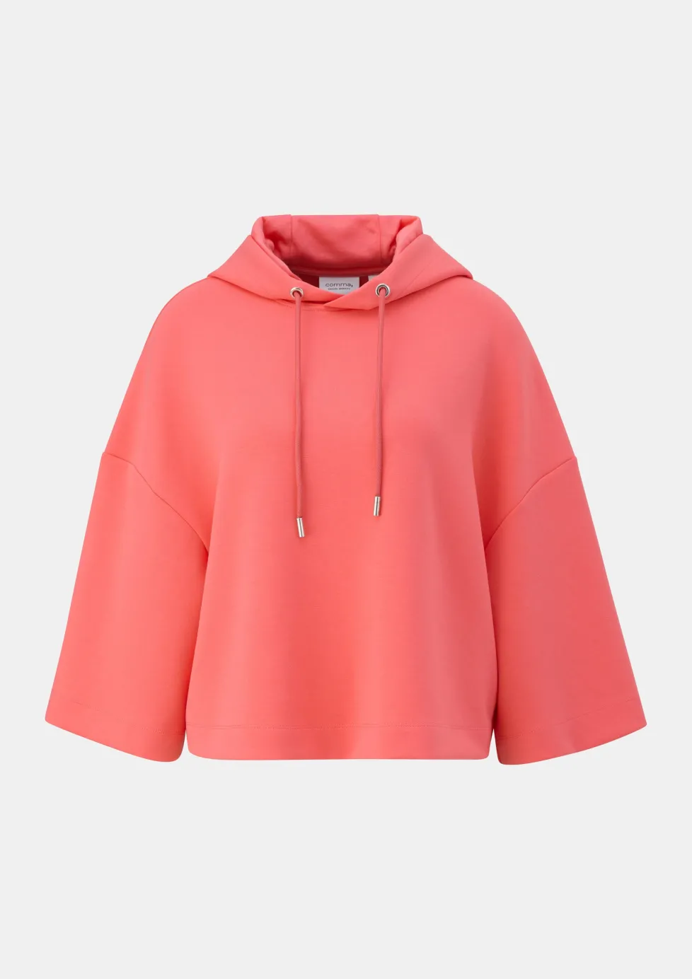 Verkürztes Sweatshirt mit Kapuze