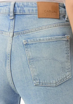 Verwaschene Jeans mit Straight Leg