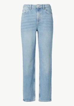 Verwaschene Jeans mit Straight Leg