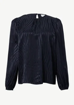 Viskose-Bluse in Animal-Optik