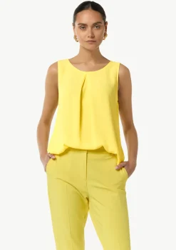 Viskosebluse mit Crêpestruktur