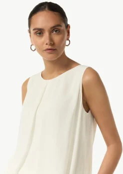 Viskosebluse mit Crêpestruktur