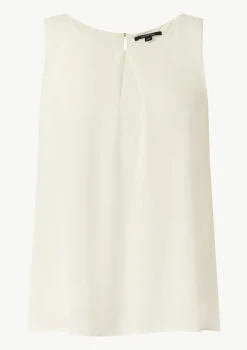 Viskosebluse mit Crêpestruktur