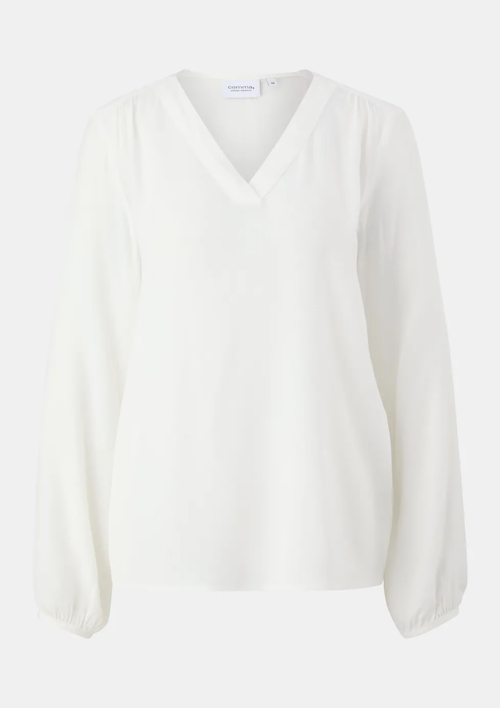 Viskosebluse mit V-Ausschnitt