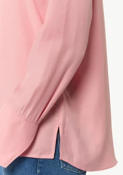 Viskosebluse mit V-Ausschnitt