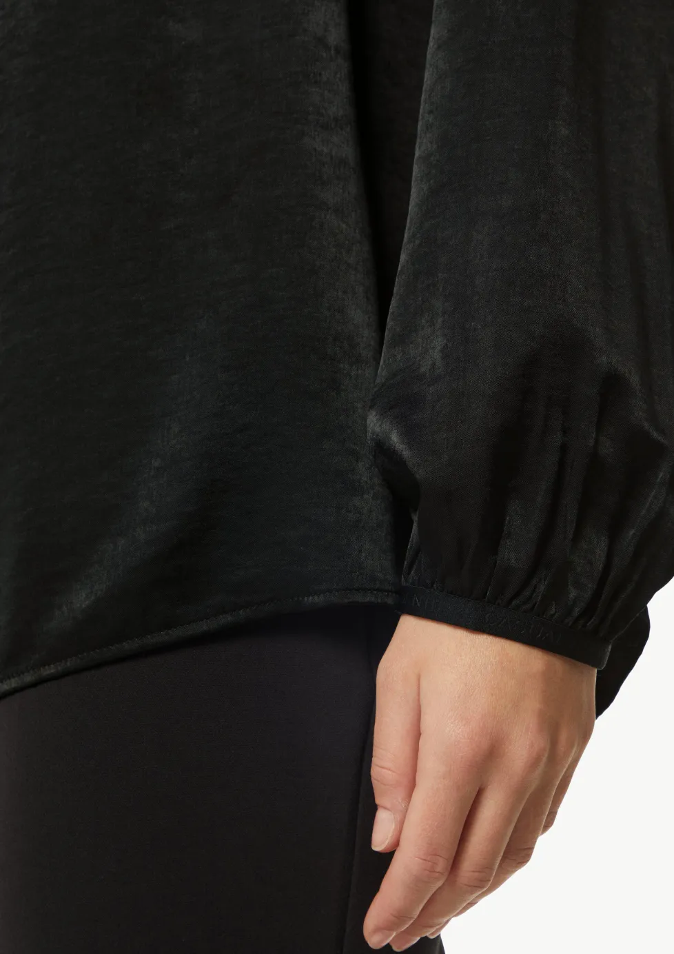 Viskosemix-Bluse mit Bindedetail