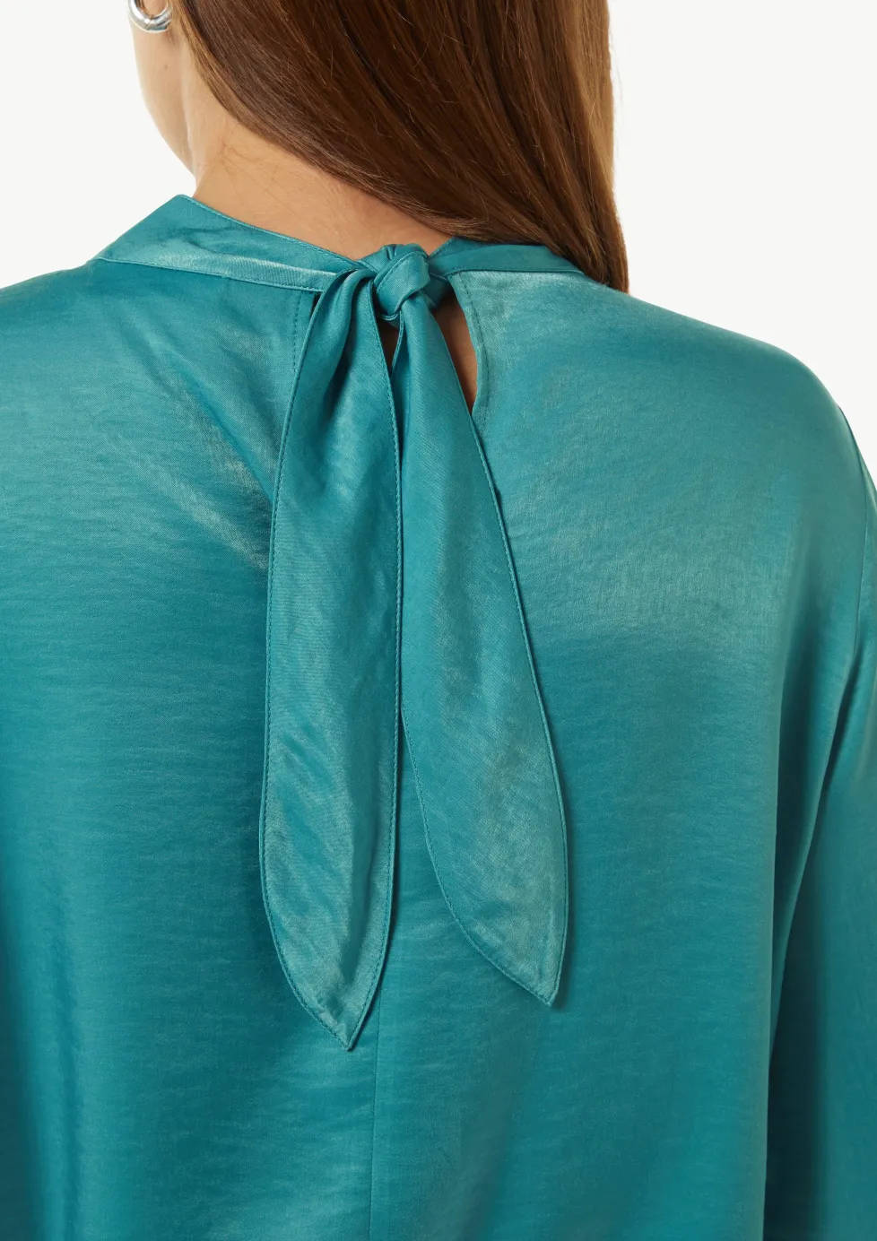 Viskosemix-Bluse mit Bindedetail