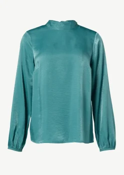 Viskosemix-Bluse mit Bindedetail