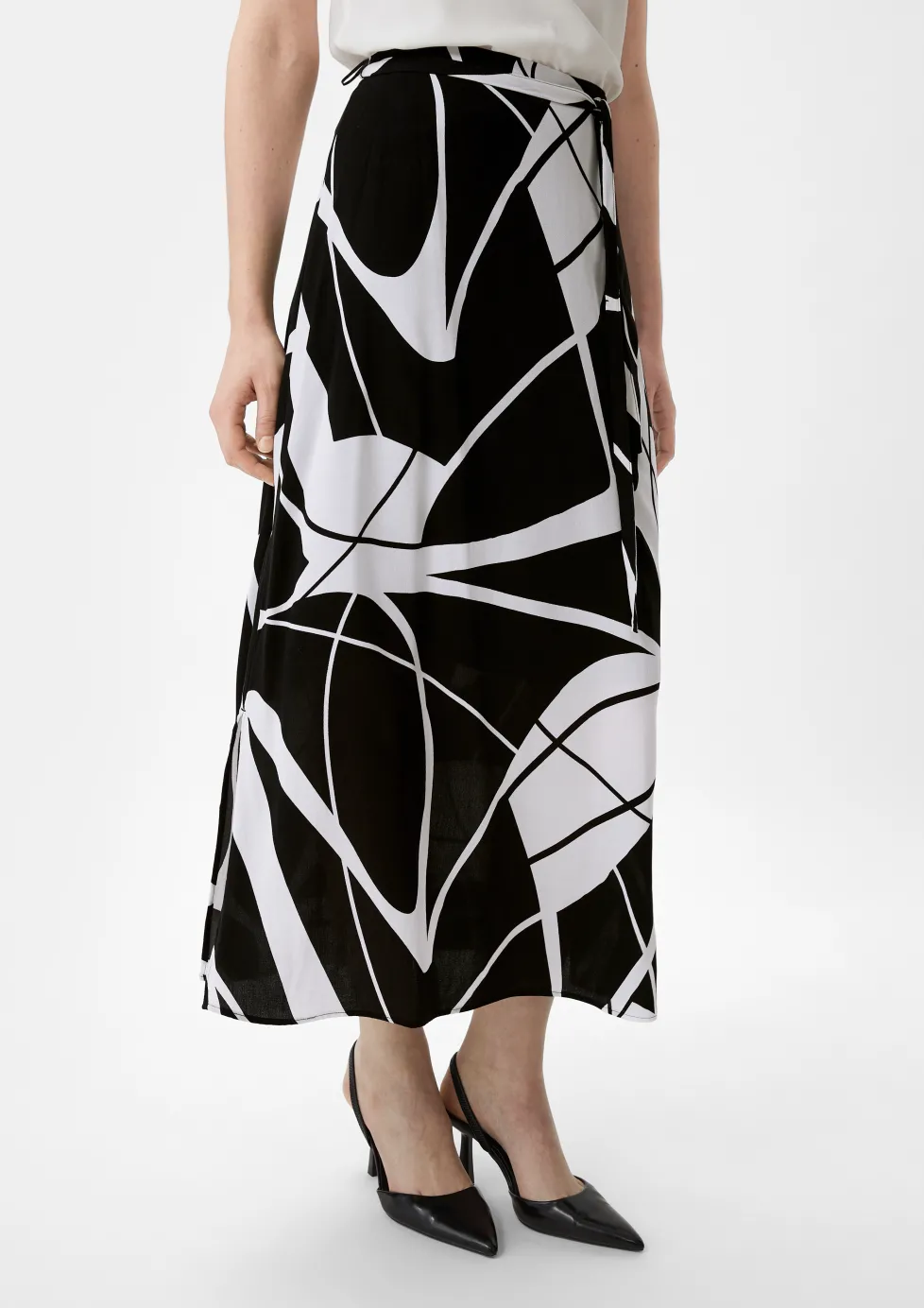 Viskose-Rock mit Bindeband