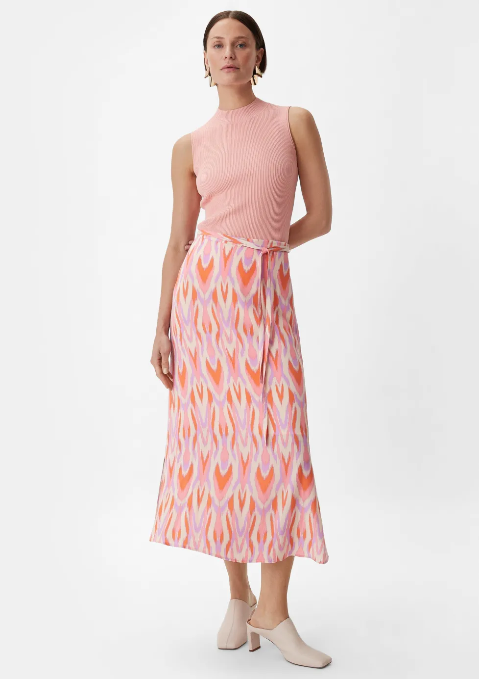 Viskose-Rock mit Bindeband