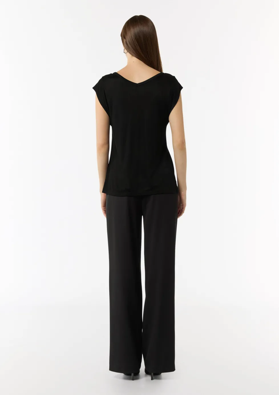 Viskoseshirt mit Kappärmeln