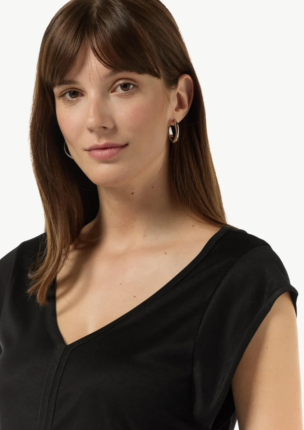 Viskoseshirt mit Kappärmeln