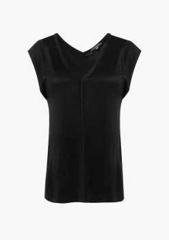 Viskoseshirt mit Kappärmeln