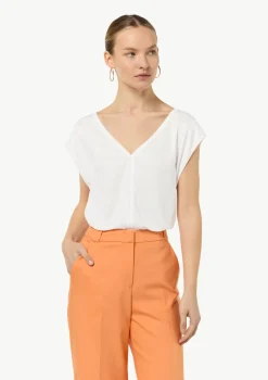 Viskoseshirt mit Kappärmeln