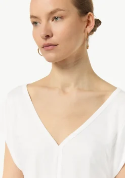 Viskoseshirt mit Kappärmeln