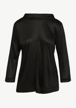 Viskose-Shirt mit Pailletten-Details