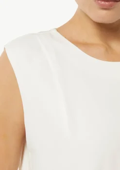 Viskose-Top im Fabricmix mit Faltendetail
