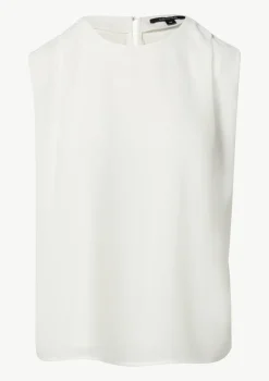 Viskose-Top im Fabricmix mit Faltendetail