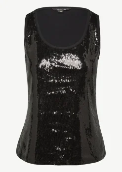 Viskosetop mit Pailletten