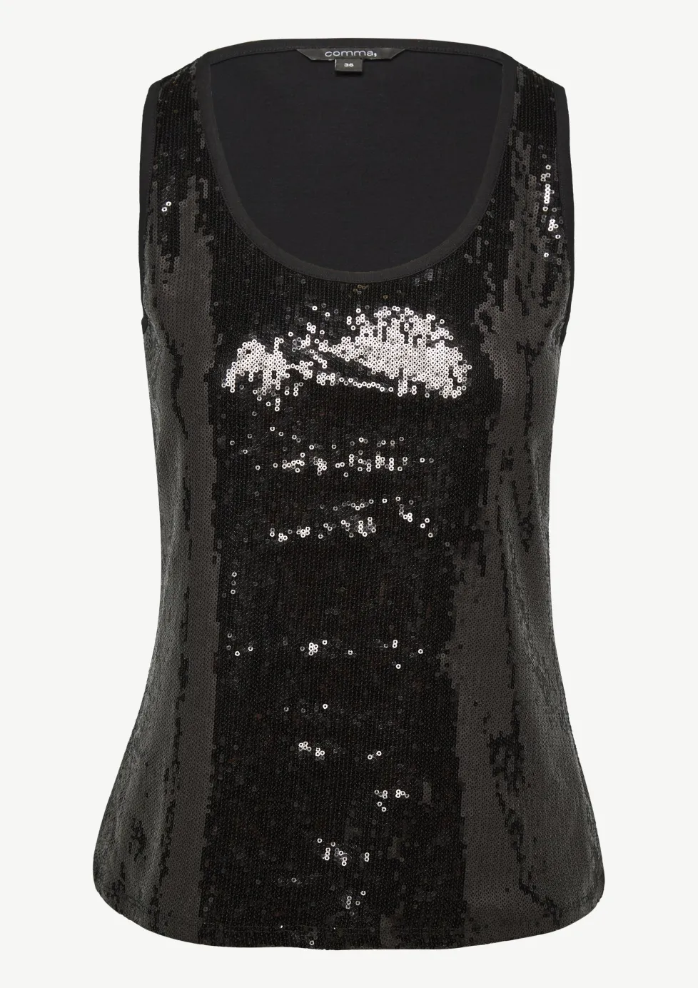 Viskosetop mit Pailletten