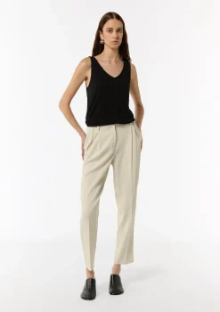 V-Neck-Shirt aus Jersey mit gekreuzten Trägern