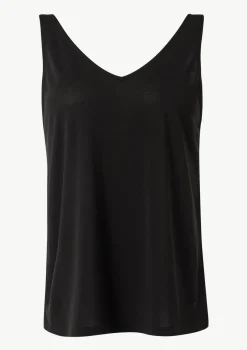 V-Neck-Shirt aus Jersey mit gekreuzten Trägern