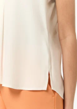 V-Neck-Top aus Crêpe