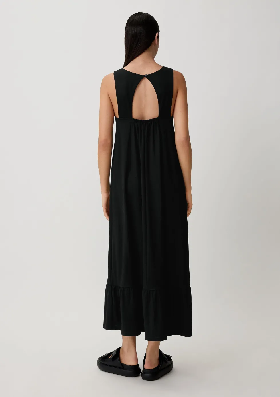 Volantkleid aus Piqué