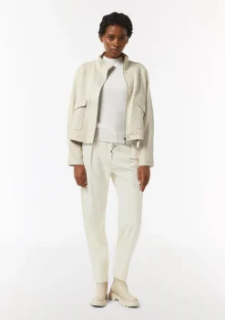 Weiche Flanellhose mit Schmuckdetail am Bund