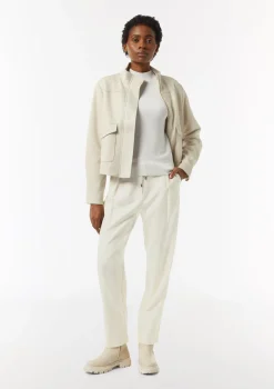 Weiche Flanellhose mit Schmuckdetail am Bund