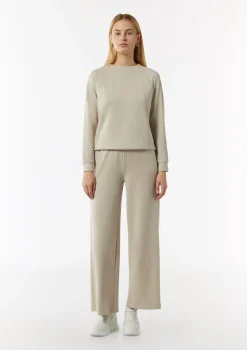 Weiche Palazzohose mit elastischem Bund