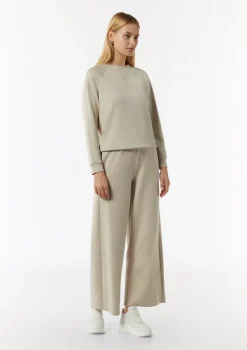 Weiche Palazzohose mit elastischem Bund