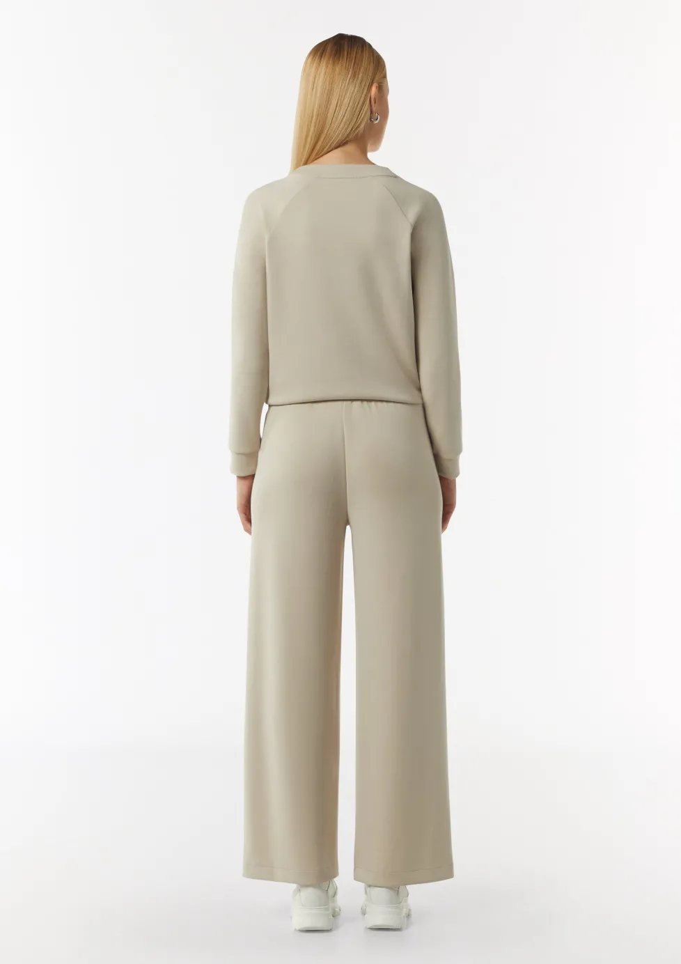 Weiche Palazzohose mit elastischem Bund