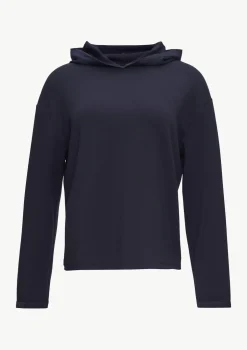 Weiches Kapuzenshirt mit Satin-Details