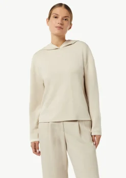 Weiches Kapuzenshirt mit Satin-Details