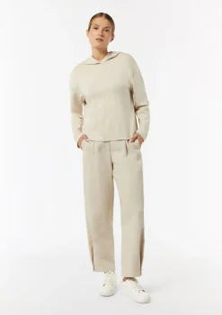 Weiches Kapuzenshirt mit Satin-Details