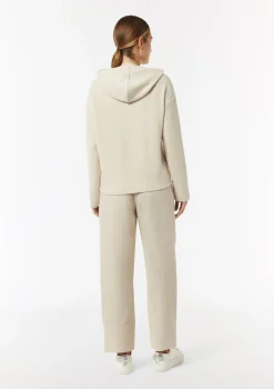 Weiches Kapuzenshirt mit Satin-Details