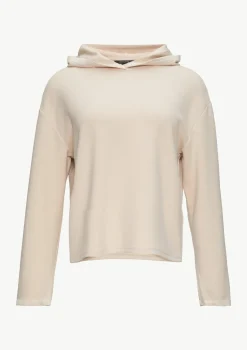 Weiches Kapuzenshirt mit Satin-Details