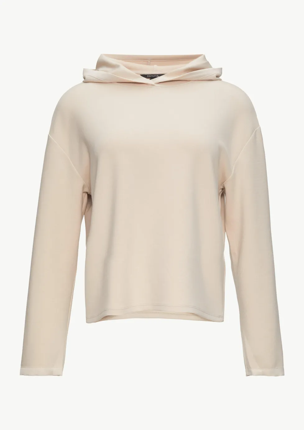 Weiches Kapuzenshirt mit Satin-Details