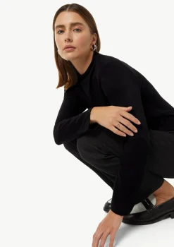 Weiches Langarmshirt mit Stehkragen