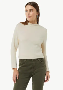 Weiches Langarmshirt mit Stehkragen
